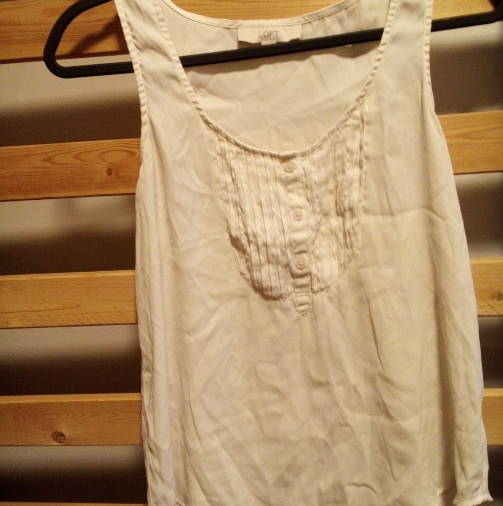 Pre-loved Loft Off White Tank Top Sz S
